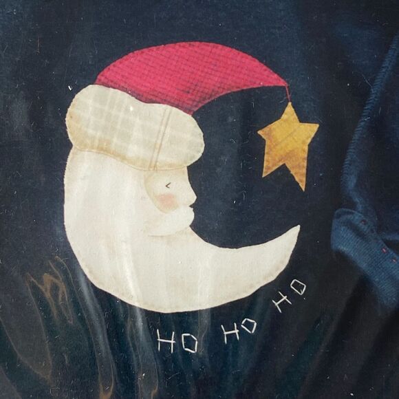 Backyard Friends 178 Pattern Ho Ho Ho Holiday Folkart Cozy Loungewear Grandma - Picture 1 of 6